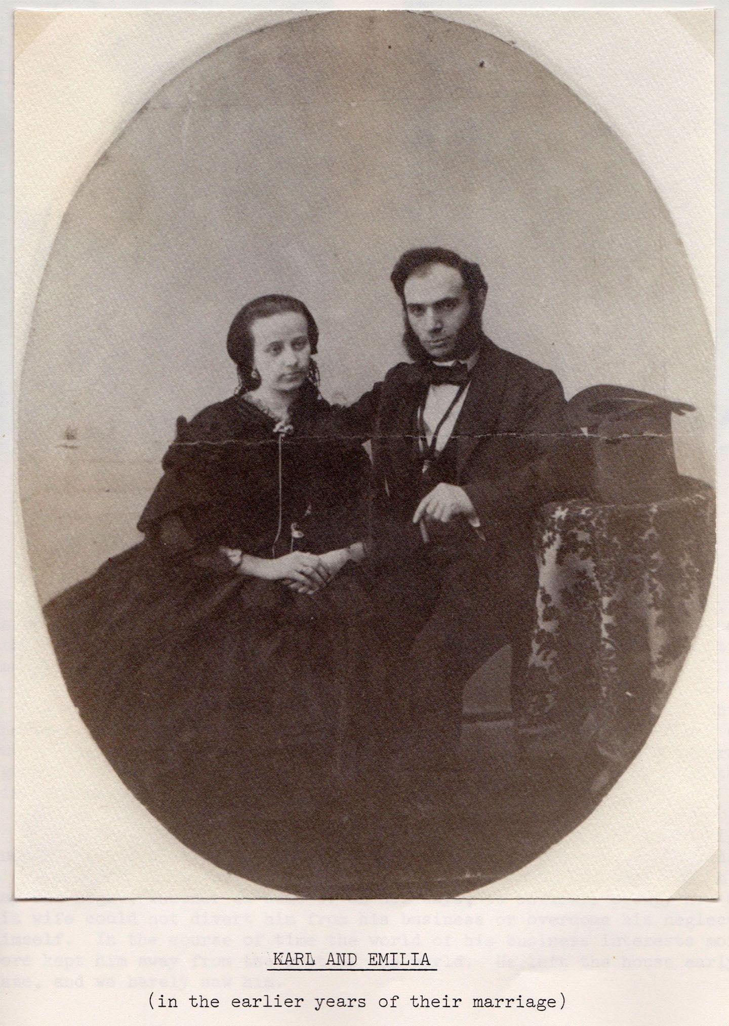 Victor's parents, Karl and Emília when first married.